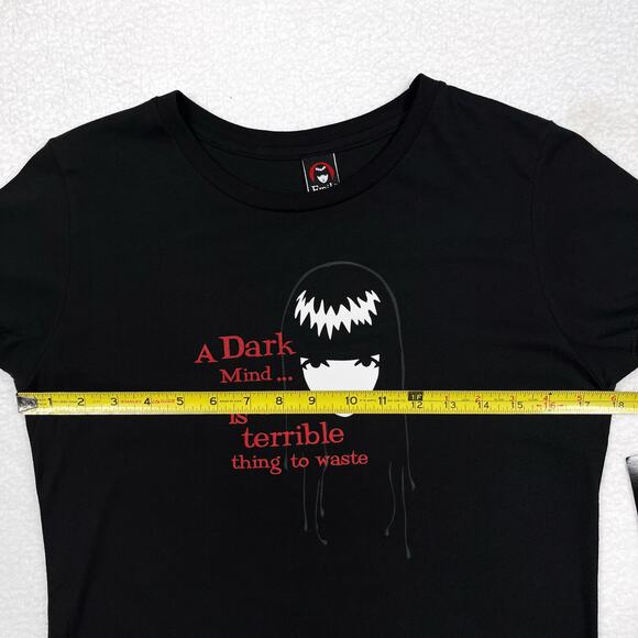 Vintage NWT Emily the Strange Dark Mind Graphic Tee T Shirt Large Goth Hot Topic - Picture 8 of 14
